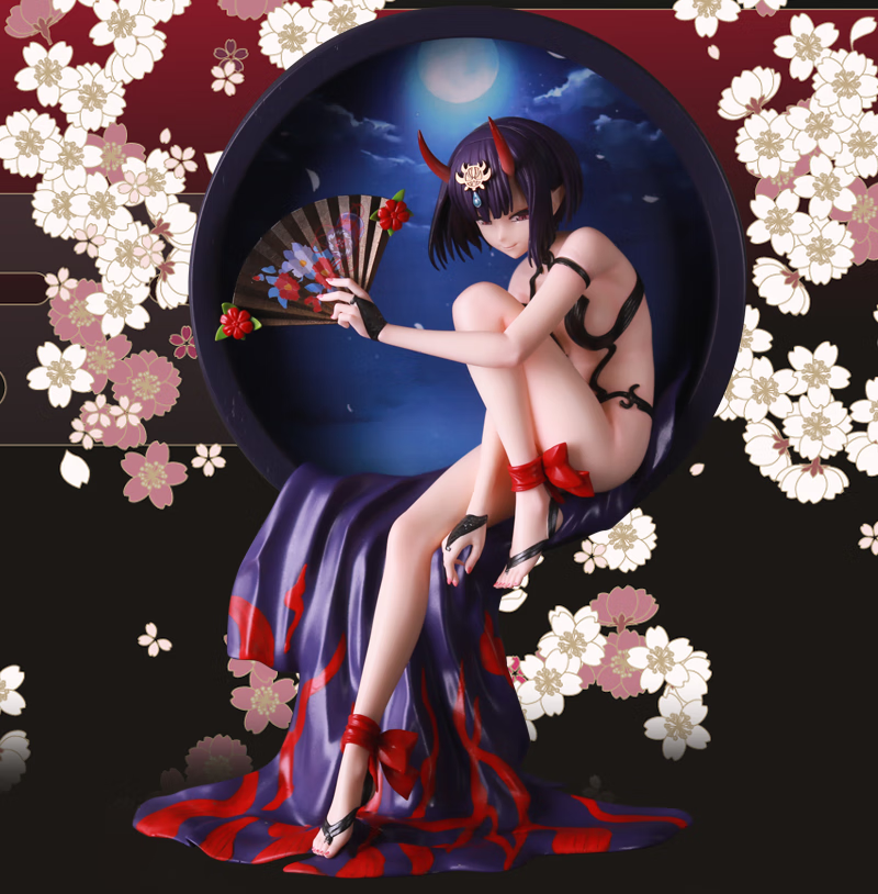 fate酒吞童子gk手办游戏fgo坐姿日系二次元美少女动漫摆件礼物 gk酒吞