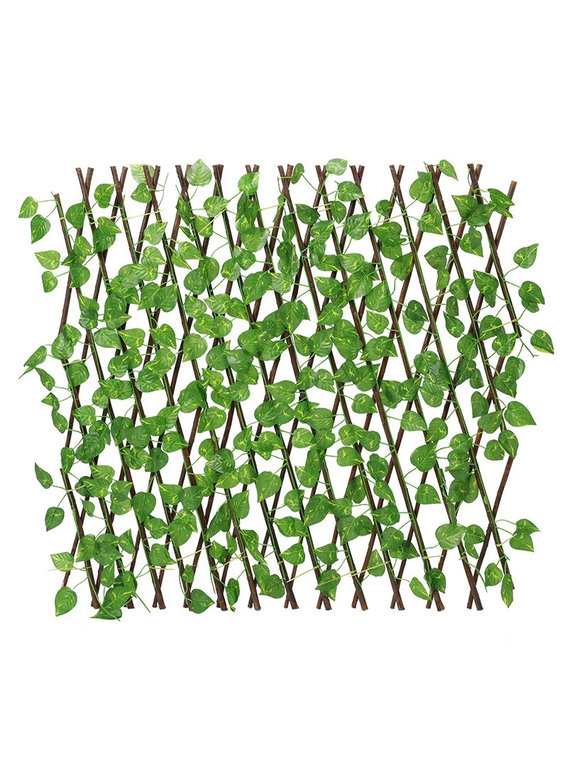 百圣牛仿真庭院花园装饰阳台绿植栅栏木围栏伸缩拉伸竹篱笆花架栏杆