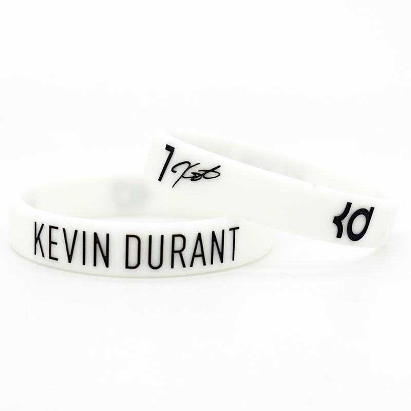 (买一送一)篮球运动杜兰特手环篮网雷霆勇士硅胶夜光荧光手链情侣送