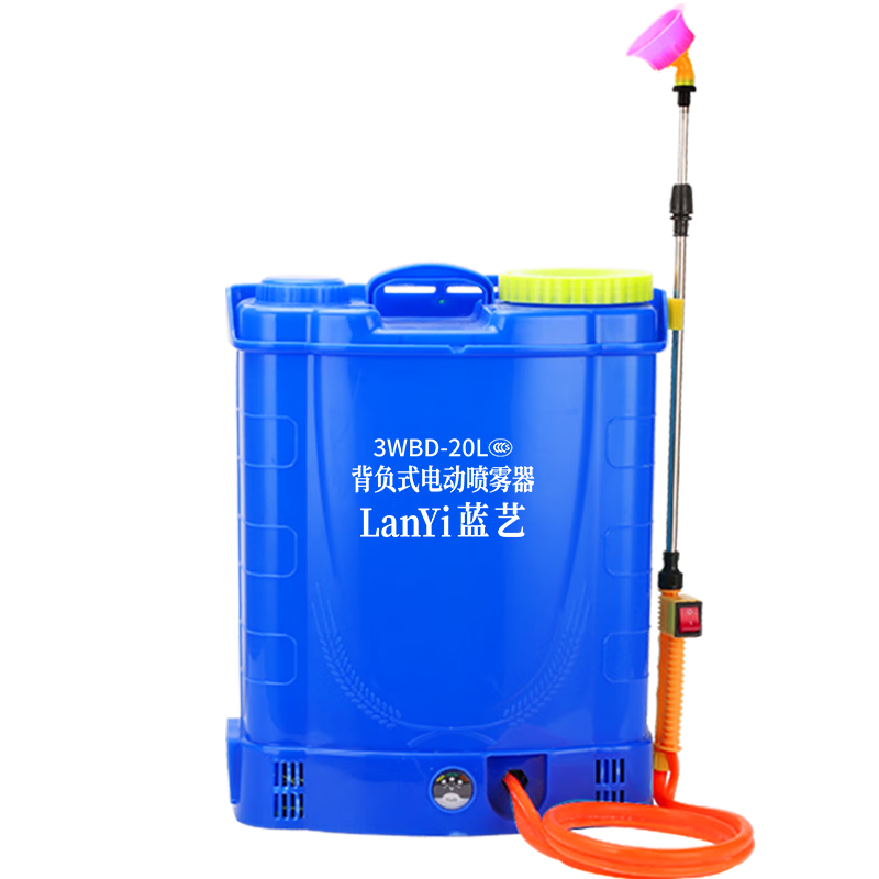 藍(lán)藝電動噴霧器農(nóng)用高壓多功能背負(fù)式農(nóng)藥噴壺打藥機噴藥器農(nóng)藥噴霧壺 20升手柄開關(guān)(20安鋰電高壓泵)