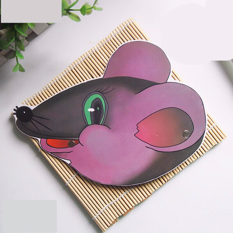 多新款幼儿园教学用品儿童游戏面具舞台表演道具角色扮演动物头饰老鼠