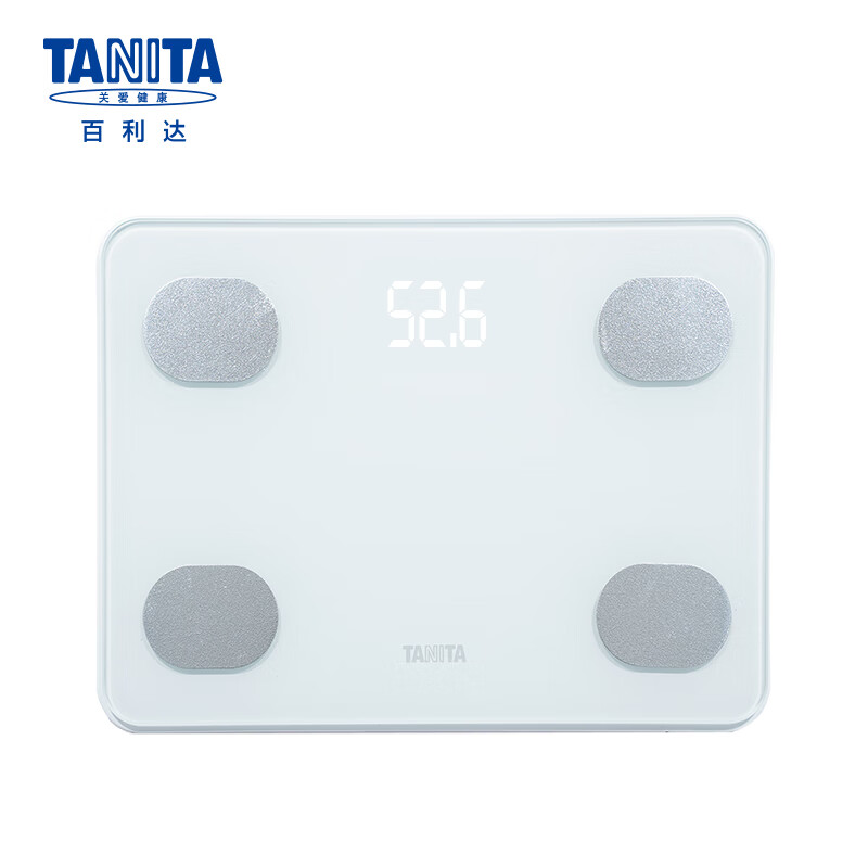 百利达（TANITA）体脂仪电子体重秤精准蓝牙APP脂肪称家用充电版 日本品牌 FS-108