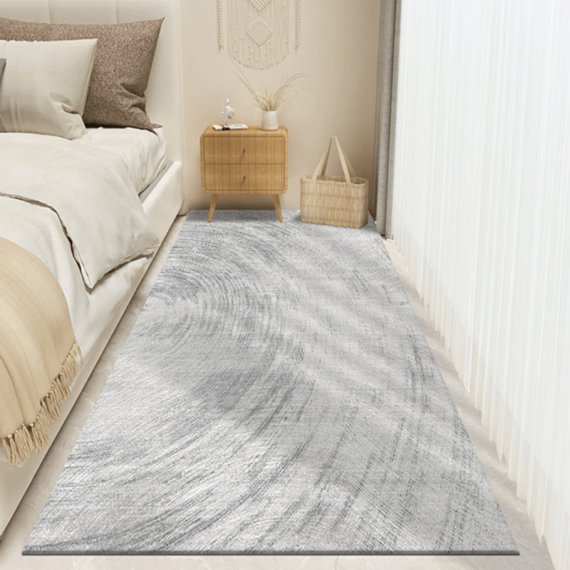 布迪思床边地毯卧室轻奢床边毯家用房间长条客厅防滑简约踩脚隔凉冬季 现代04【仿羊绒】 60cm*180cm