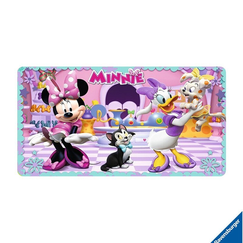 睿思游戏(ravensburger)拼图儿童米妮和好朋友3岁男女孩早教玩具15片