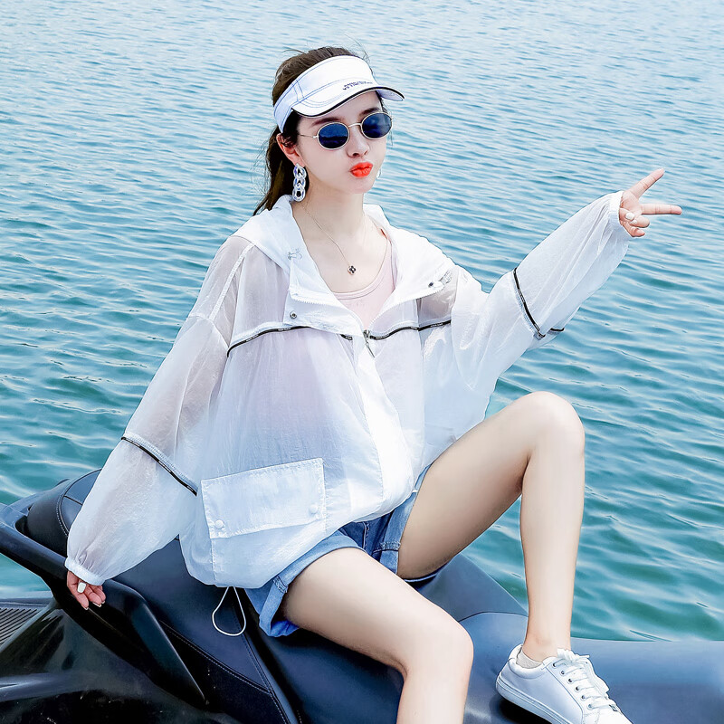 杰丽·莫克(jerrie mock)法国jm户外风衣女夏季薄款2024年新款冰丝连