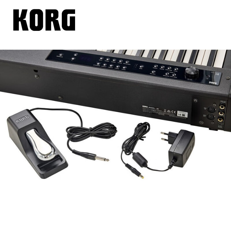 KORG科音电钢琴D1紧凑型成人儿童初学家用考级舞台便携式数码钢琴 D1黑色主机+全套豪礼
