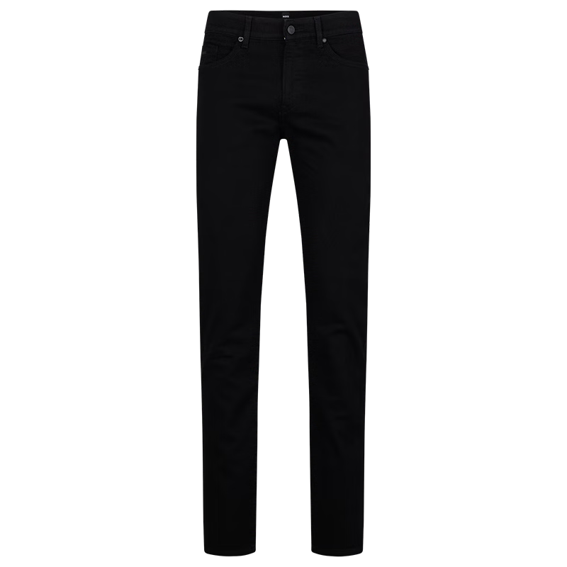 BOSS【父親節(jié)禮物】男士柔軟黑色牛仔布修身牛仔褲 003 S (2934)