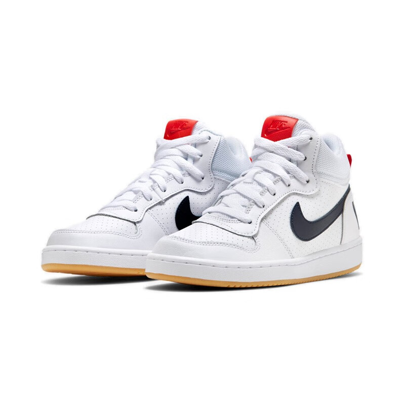 耐克(nike)court borough mid  白红中帮 休闲鞋 运动鞋 板鞋 女鞋