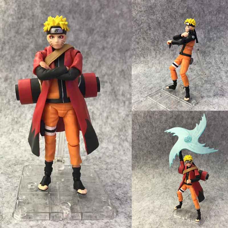 好沐音(haomuyin)火影忍者模型 可动漩涡鸣人 木叶忍者 仙人模式 完全