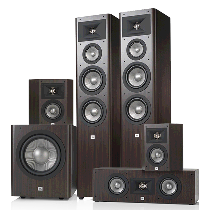 JBL STUDIO280家庭影院套裝 5.1影院 客廳電視音響 家用音響 音箱 STUDIO280套裝5.1棕色