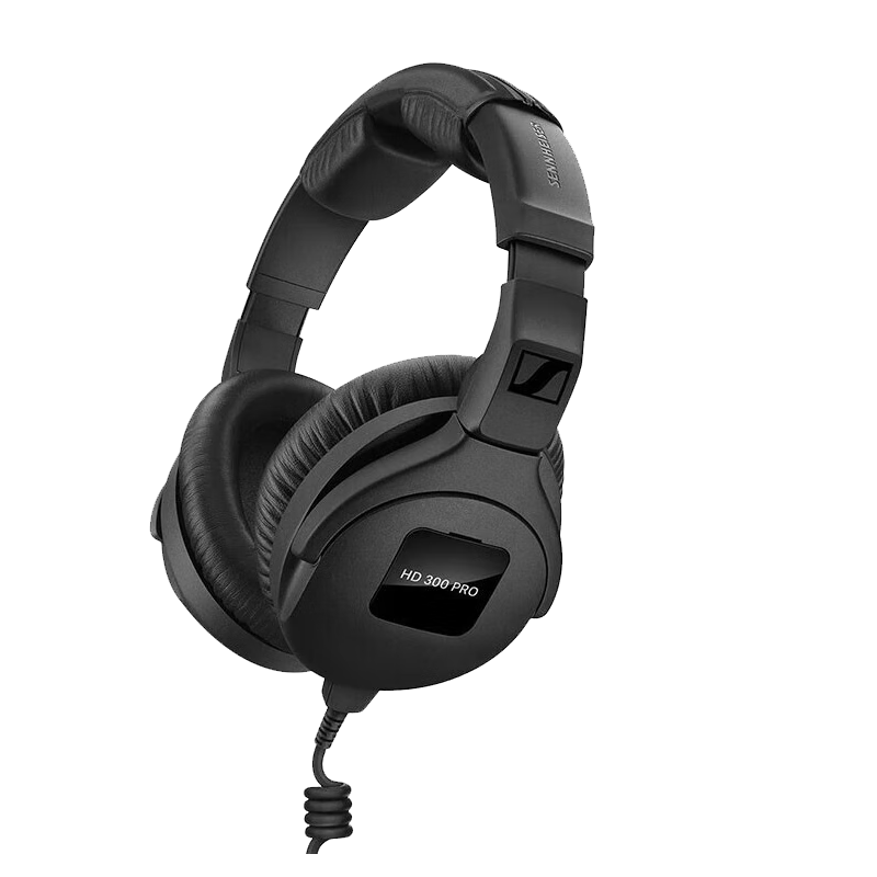 300 pro /hd400 pro封闭头戴式有线录音混音监听耳机 黑色 hd300 pro