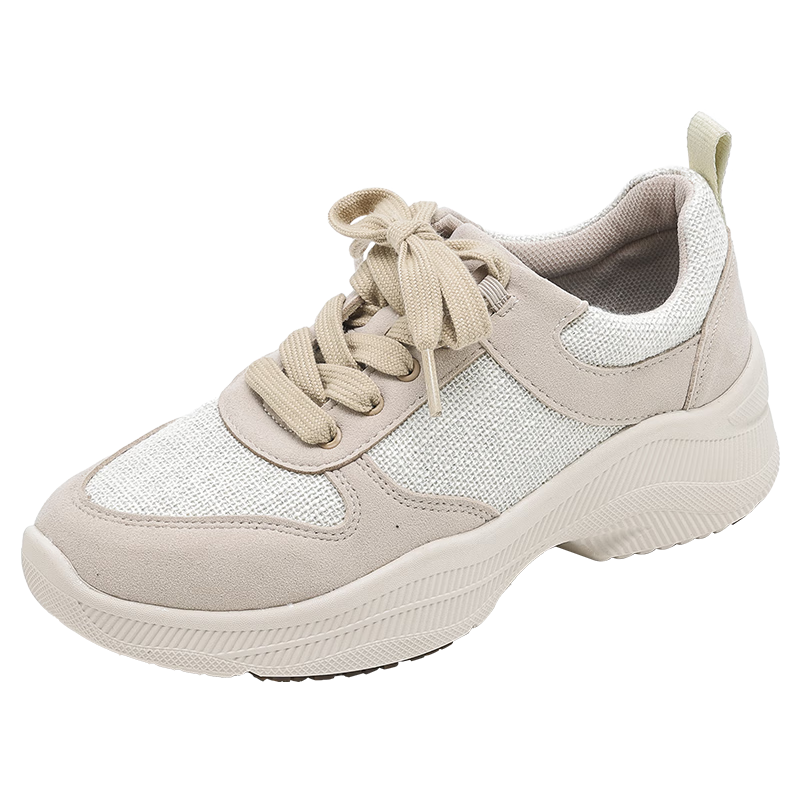 Pansy日本女鞋休閑運動(dòng)鞋輕便舒適春秋增高軟底健步鞋4108 黑色 36