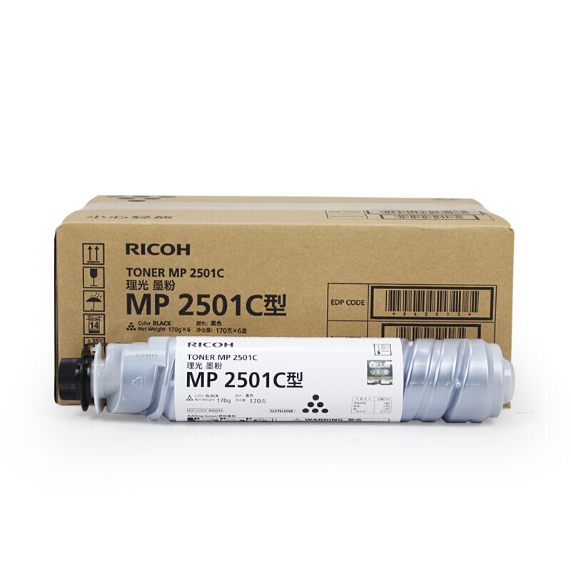 理光（Ricoh）MP 2501C 黑色墨粉1支装（适用于MP 2001SP/2501L/2501S MP2501C 墨粉(1支)
