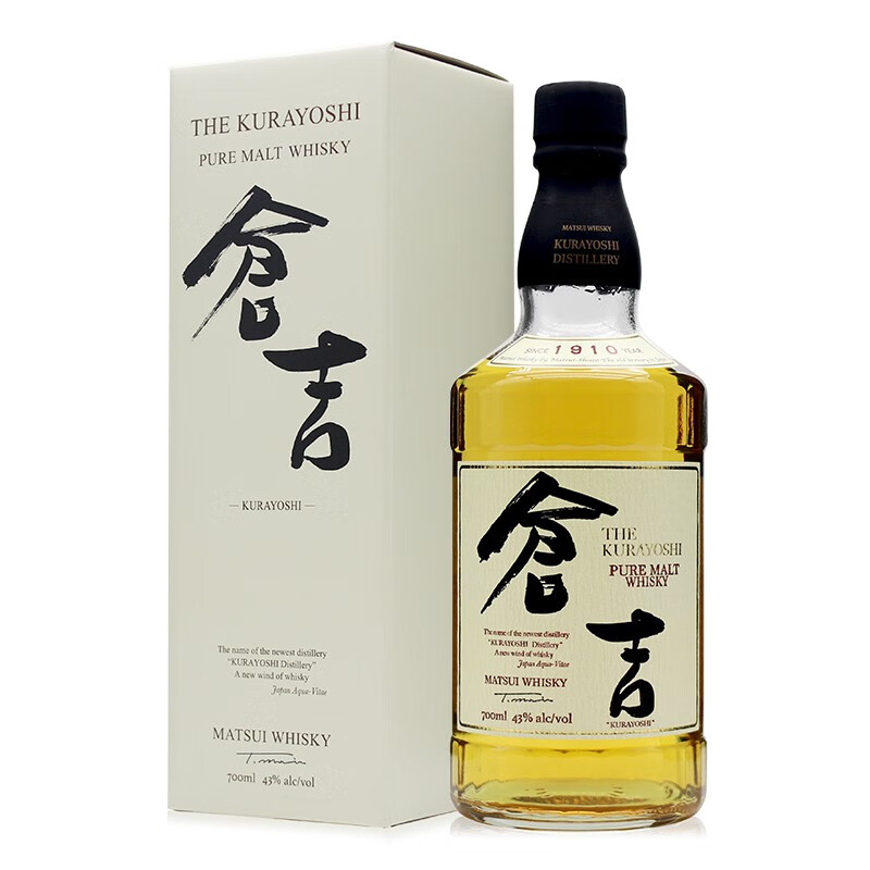 仓吉(kongery)纯麦威士忌kurayoshi pure (松井威士忌)日本进口洋酒