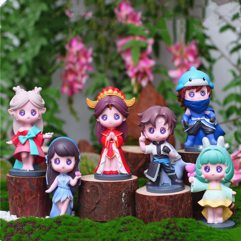 悠简森活王者之星盲盒树脂工艺桌面装饰摆件儿童动漫人物公仔 王者