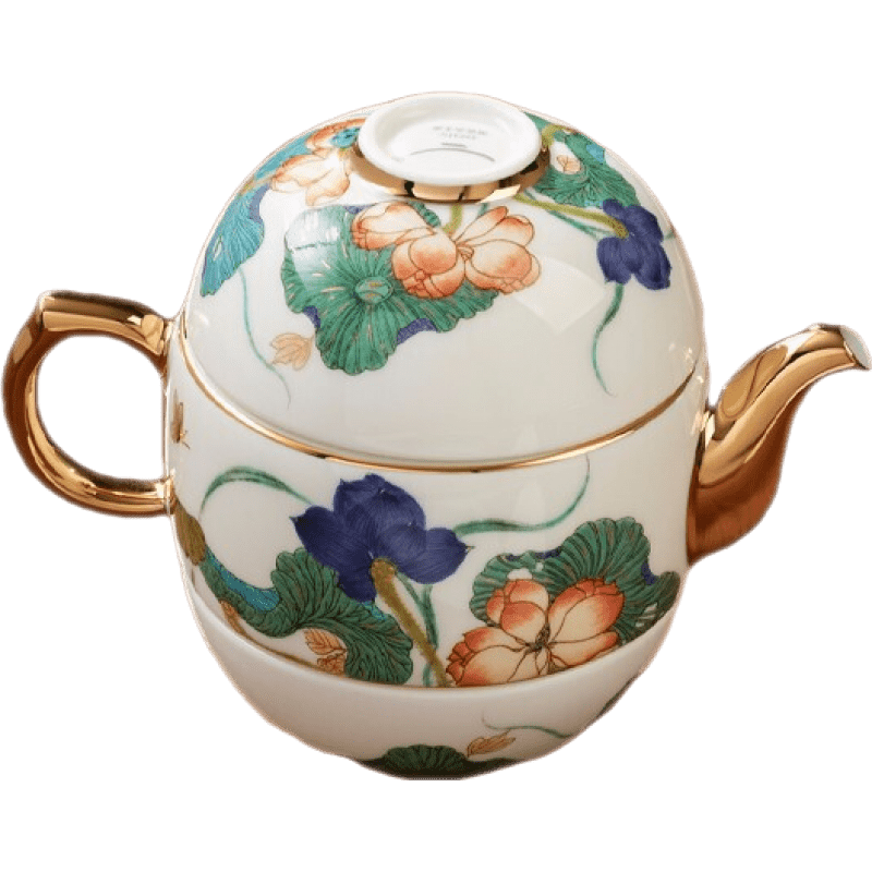 永丰源 国瓷永丰源幸福和鸣4头旅行茶具套装陶瓷功夫茶具便携旅行包装 4头旅行茶具