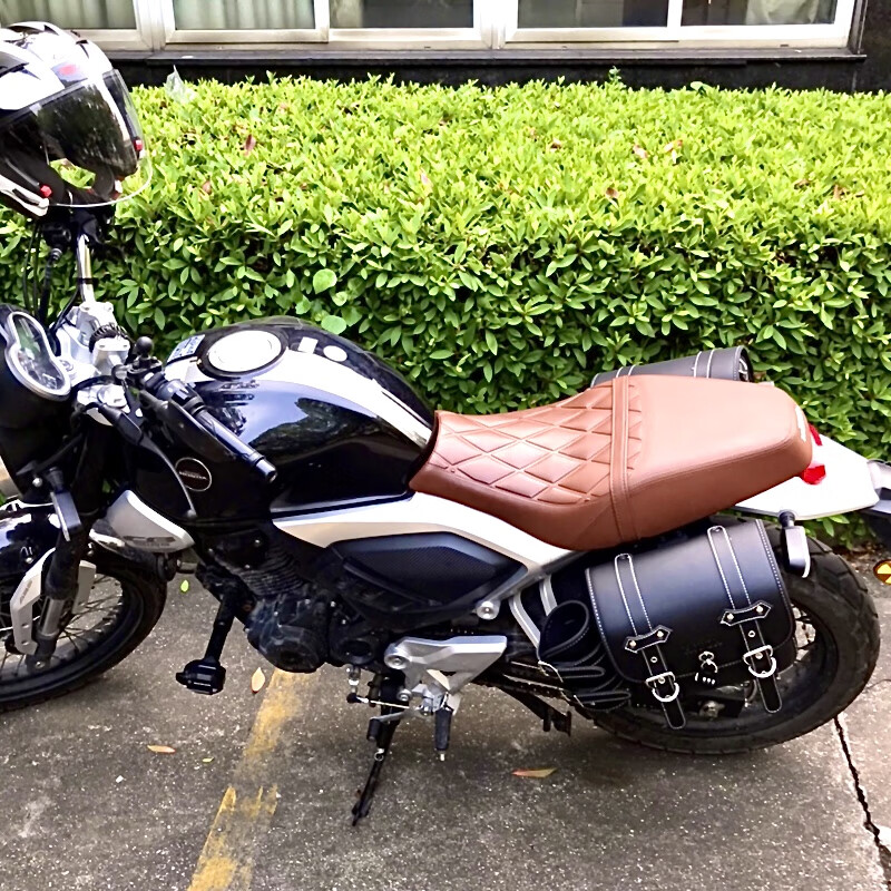 溥畔23款五羊本田鸷道cb190ss边包 帆布复古改装摩托车边箱保险杠配件