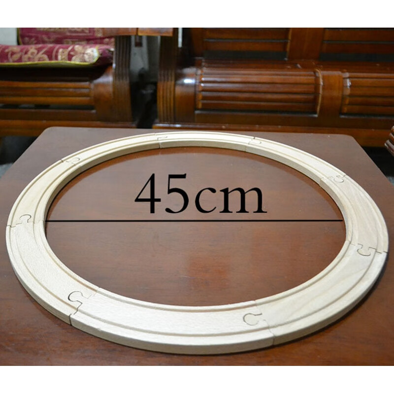 惯性手推助力小火车轨道滑车行套装配件磁性玩具 圆形轨道 官方标配