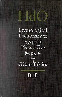 预订 etymological dictionary of egyptian, volume 2