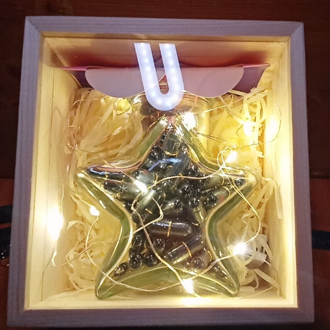 许愿星星玻璃瓶情书胶囊药丸纸条漂流瓶悄悄话diy情侣 99胶囊 五角星