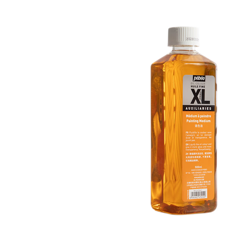 法國貝碧歐油畫顏料調(diào)色油清洗劑稀釋劑去污洗筆液上光油500ml媒介劑調(diào)色劑油畫工具 光亮上光油500ml 單