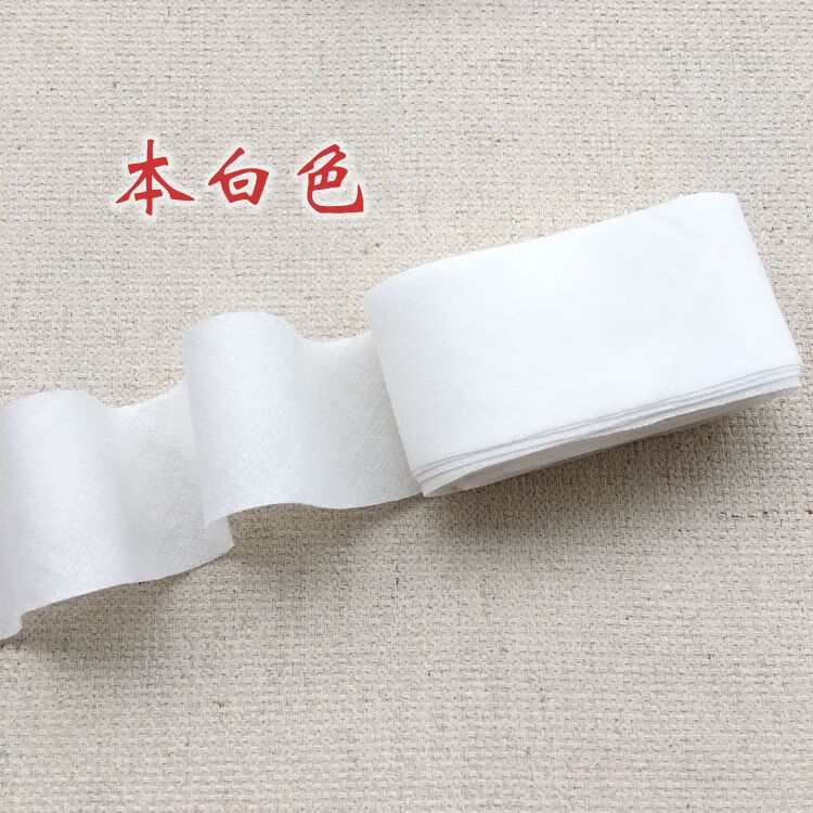 床墊包邊布條純棉布小碎花滾邊條寶寶服裝衣領(lǐng)薄軟床單墊子條 白色 本白5米