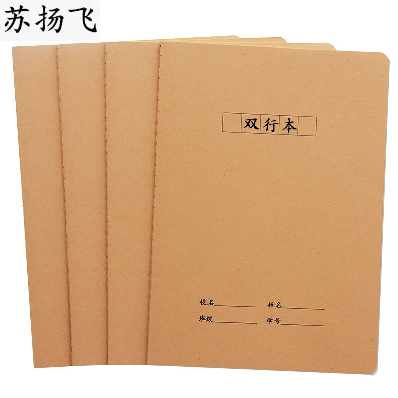 10本装双线本双行本皮质纸16k语文本初高中小学生课堂笔记本