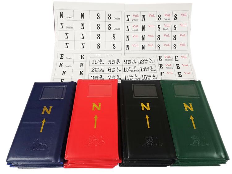 博圣象棋皮革橋牌套 橋牌用品 PU皮革橋牌套 橋牌用具 一套16個四