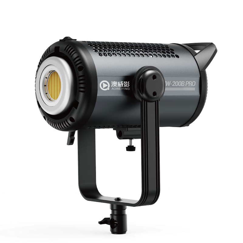 澳威影KW-200B Pro补光灯直播补光灯摄影灯柔光灯摄影器材影棚摄像视频  单灯头*1