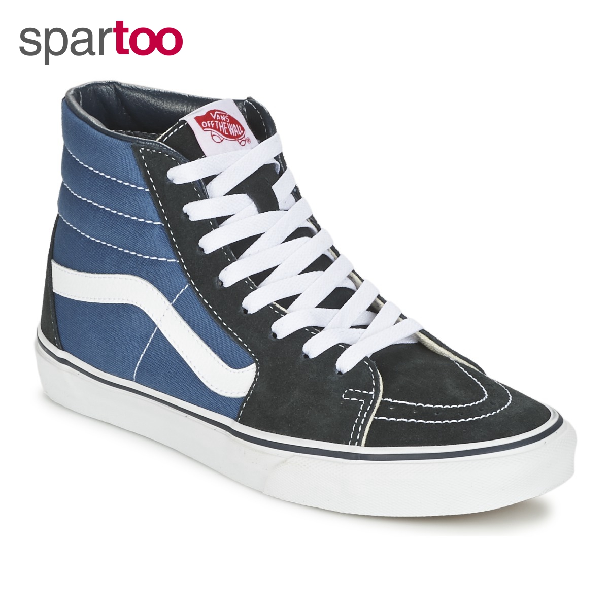 vans范斯高帮运动板鞋sk8-hi经典运动休闲球鞋男女同款舒适蓝黑色春秋