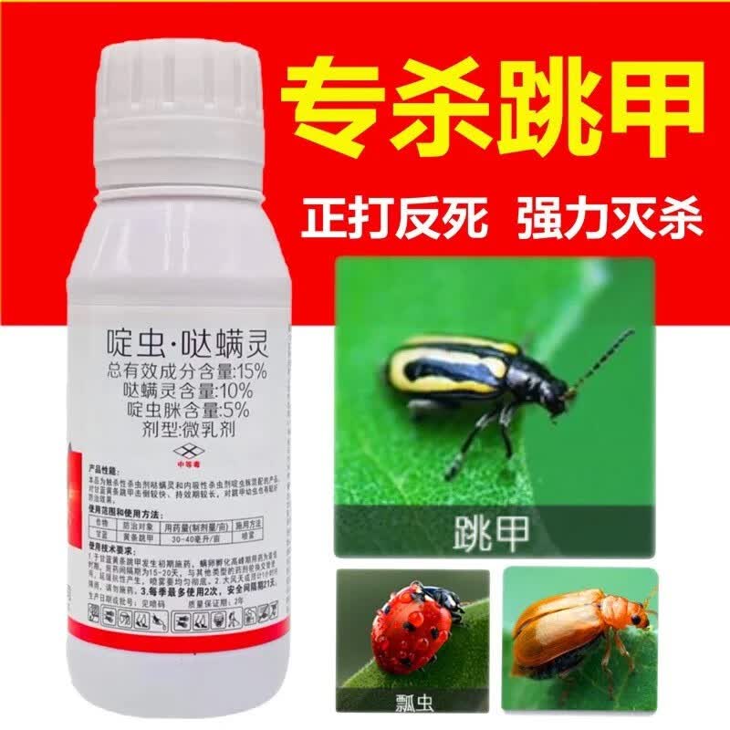 跳甲虫专用药啶虫哒螨灵特效蔬菜黄皮跳甲菜虫一扫光农药杀虫剂 200ml