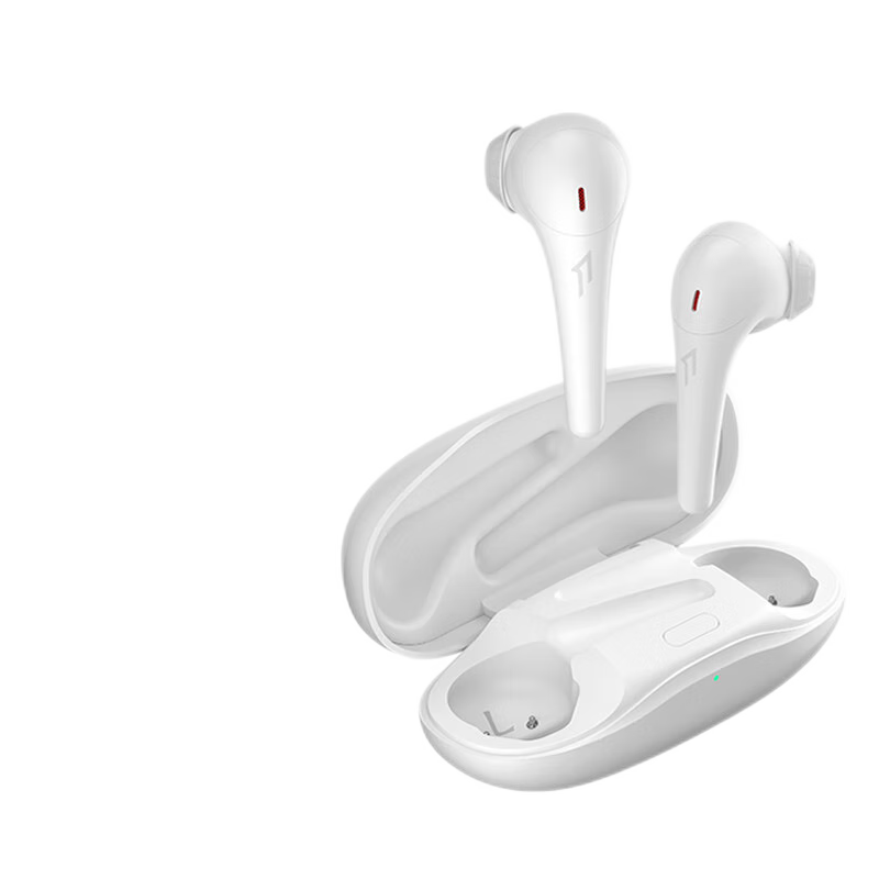 万魔（1MORE）舒适豆升级版 ComfoBuds 2真无线半入耳式蓝牙耳机无线耳机 适用于华为苹果 周杰伦代言 ES303 【舒适半入耳】-白色