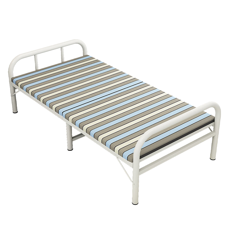 曙亮（免安装）折叠床 单人 办公室 午休 午睡 硬板床32mm钢管铁床 家用 简易 陪护床 行军床1米宽
