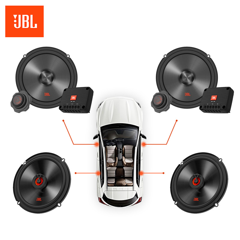 JBL汽车音响改装CLUB602C+CLUB620F四门6喇叭套装6.5英寸车载扬声器