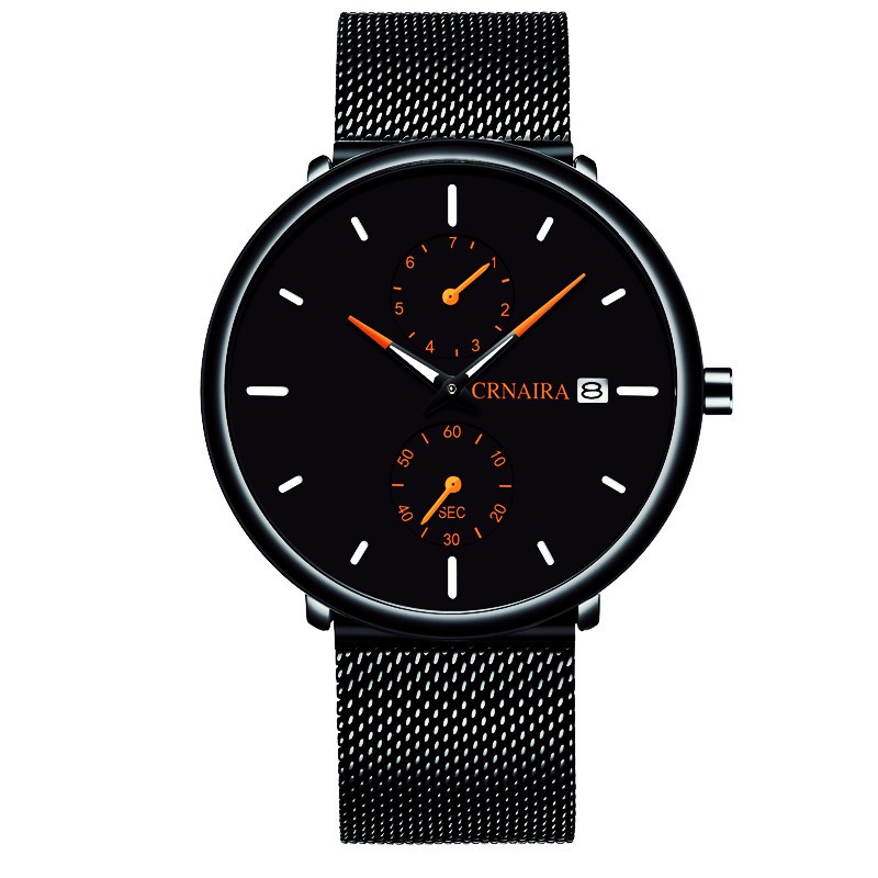 卡奈亚(crnaira) 品牌手表男士送男友多功能日期星期韩版夜光防水男表