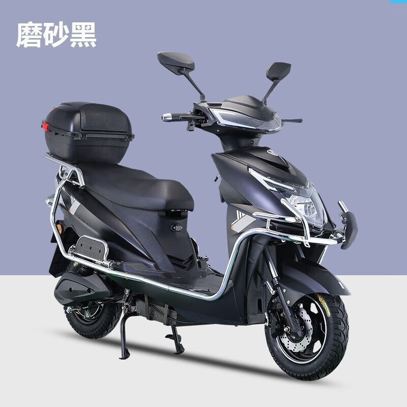 海戈雅迪车型电动车96v爬坡王长跑电瓶车成人高速电摩送外卖接 磨砂黑