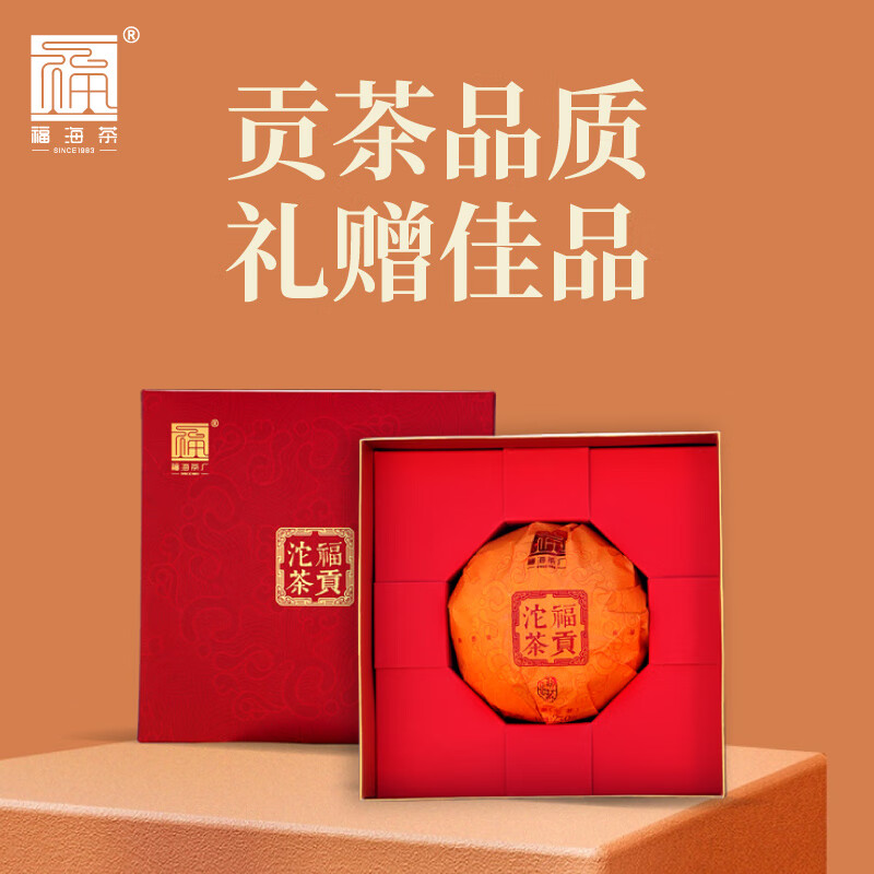 福海茶厂（FUHAITEAFACTORY）2023年新品福贡沱茶250g普洱茶生茶礼盒中秋送礼品 福贡沱茶250g*1沱