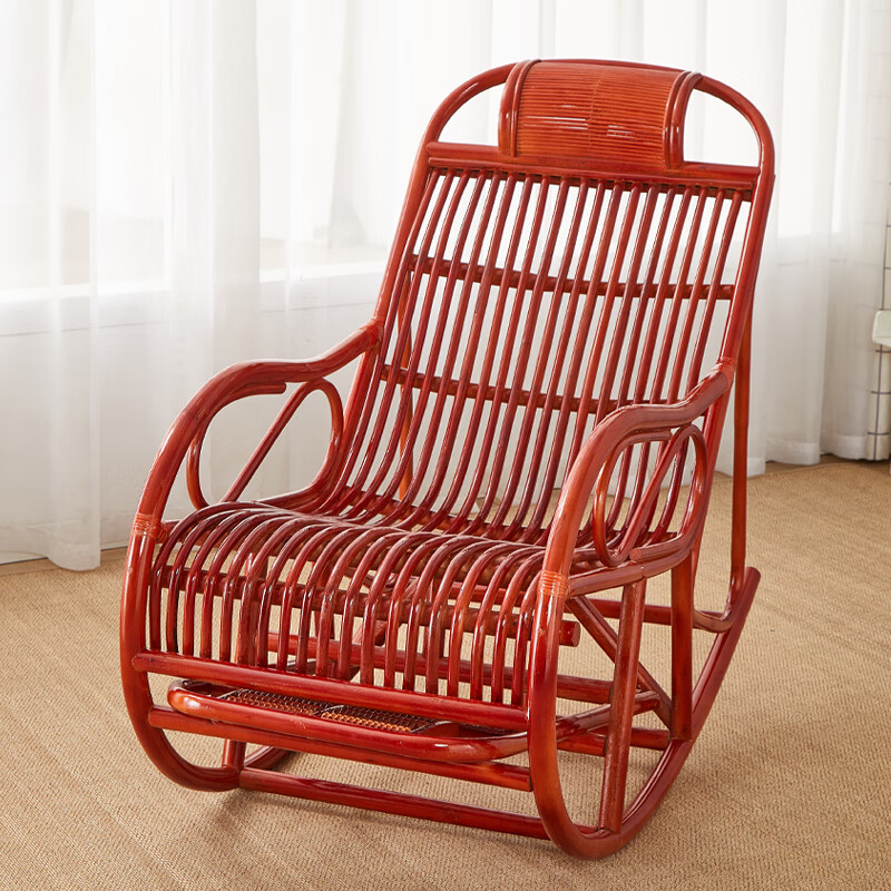 动蚁藤椅摇摇椅藤摇椅成年人摇椅午休椅藤条椅逍遥椅阳台休闲躺椅老人