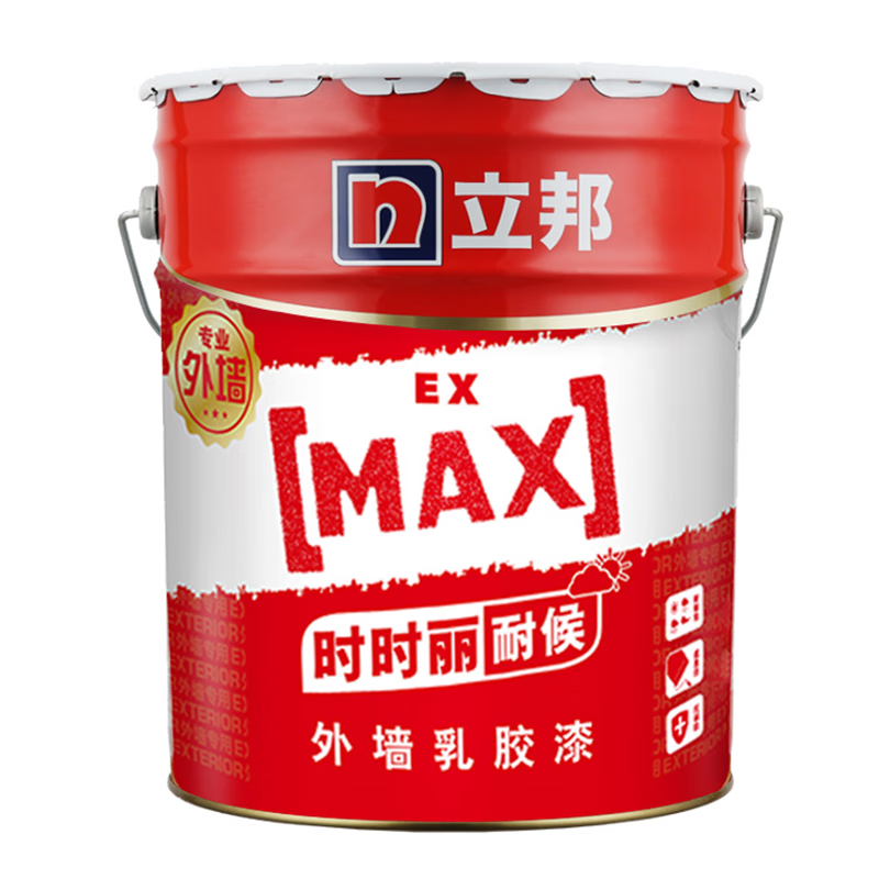 立邦立邦时时丽外墙乳胶漆防水外墙漆家用墙面漆耐候水泥漆涂料白