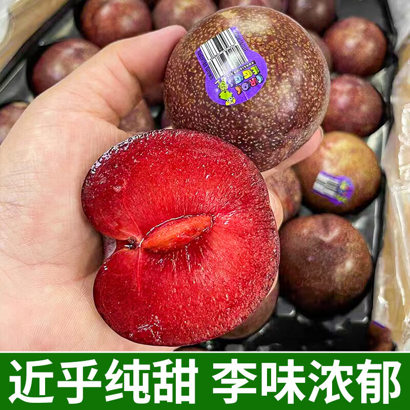 爆甜 澳洲进口李子顺丰5斤恐龙蛋水果血丝凤凰李红心布林孕妇当季 2斤 80-130g 进口精品