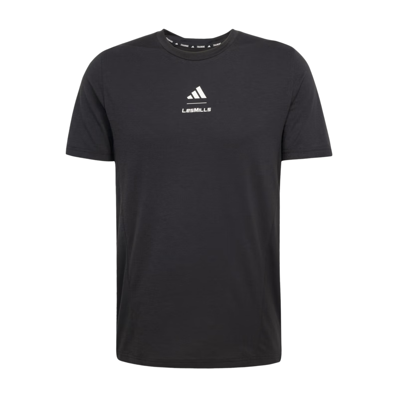 adidas莱美联名速干运动健身圆领短袖T恤男夏季新款阿迪达斯   黑色   M