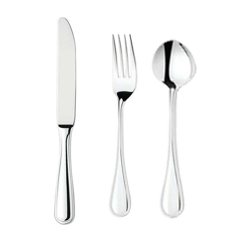 Duralex多莱斯刀叉勺 不锈钢 西餐刀叉勺 3件套
