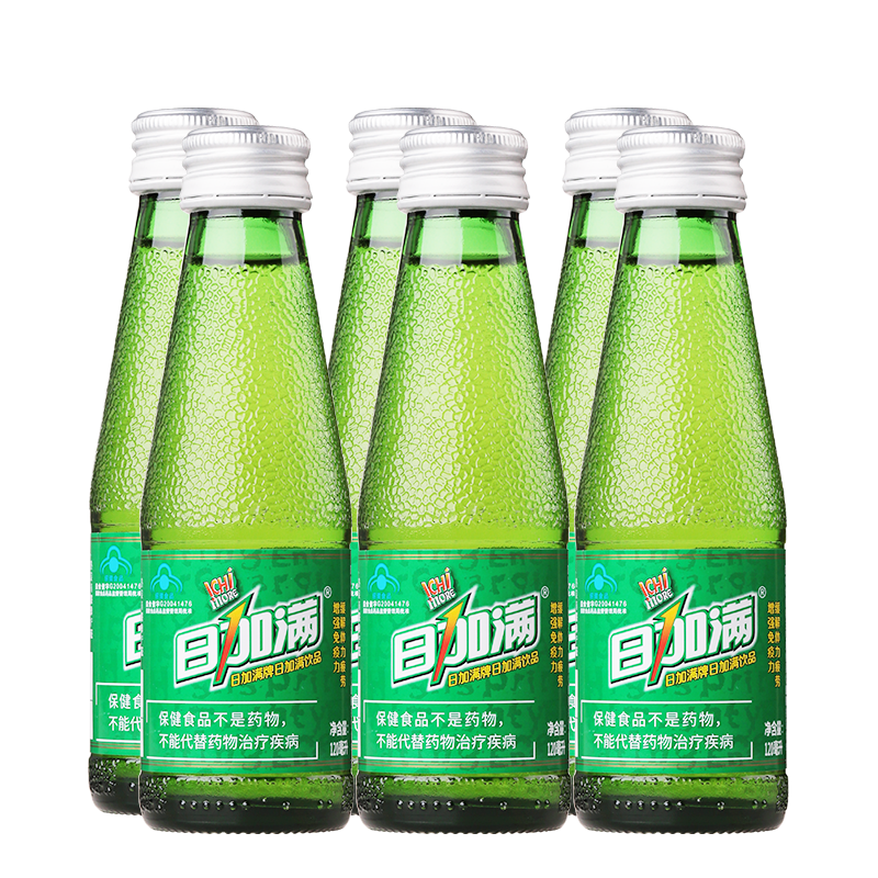 日加满小绿瓶 增强免疫力 缓解疲劳 氨基酸 牛磺酸 功能饮料 120ml*6瓶装