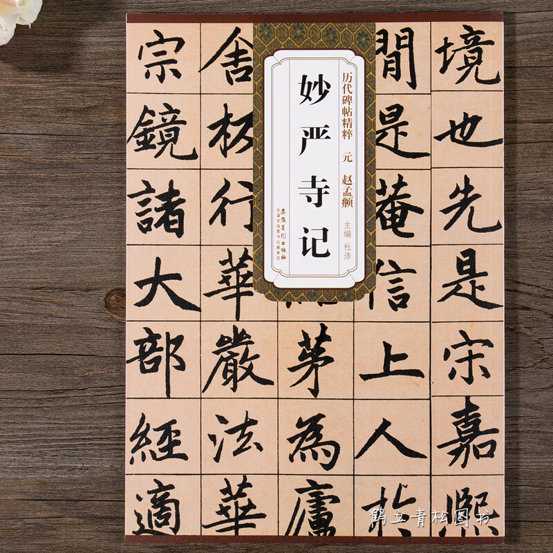 赵孟頫妙严寺记 历代碑帖精粹 简体旁注 杜浩楷书碑帖毛笔字帖