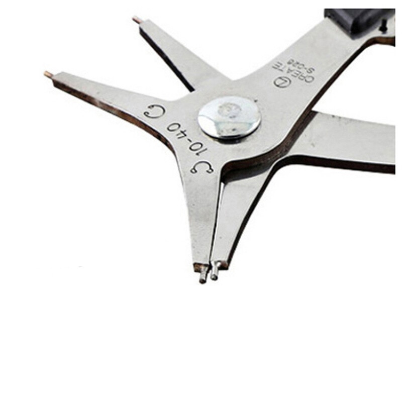 内外两用卡簧钳精选合金钢孔用挡圈钳卡签尖嘴卡簧钳 1把