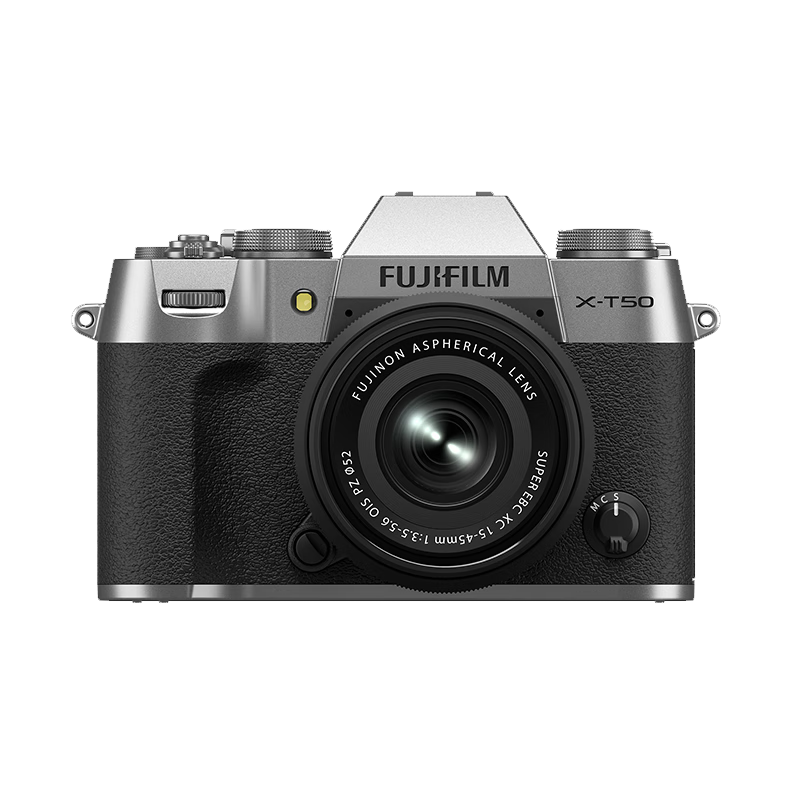富士（FUJIFILM）X-T50/XT50 微单相机 套机（15-45mm镜头）4020万像素 7档五轴防抖 20款胶片模拟 浩瀚银