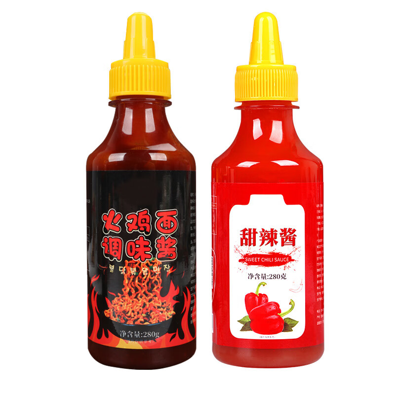 东方名人火鸡面酱组合 火鸡面酱料瓶装拌面酱拌饭酱下饭酱甜辣酱超辣