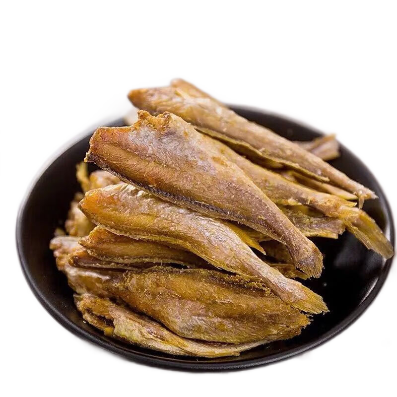 百草味香酥小黃魚(yú)仔炭烤酥脆新鮮黃魚(yú)酥即食黃花魚(yú)海味零食小吃休 香辣味黃魚(yú)酥[約25-31條]