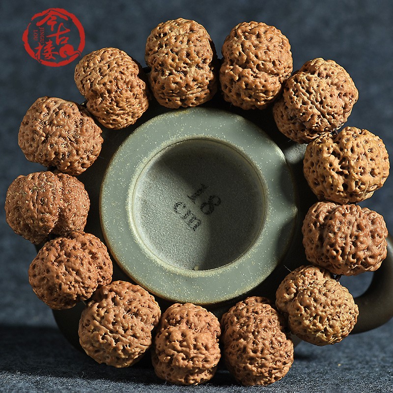 今古楼(jingulou) 孤品5五瓣大金刚菩提手串25mm双龙纹爆肉收藏级 j