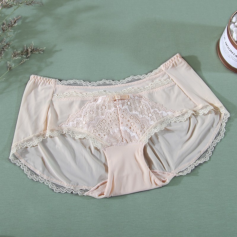 吉芝奴夏季收腹提臀中腰纯色女式内裤e633503 肤色 m